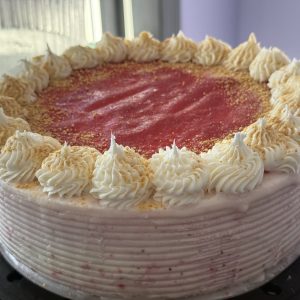 Strawberry Cheese Cake Ice Cream Cake