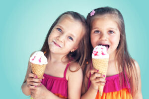 Kids eating ice cream wheatley iScreams Ice Cream Shop